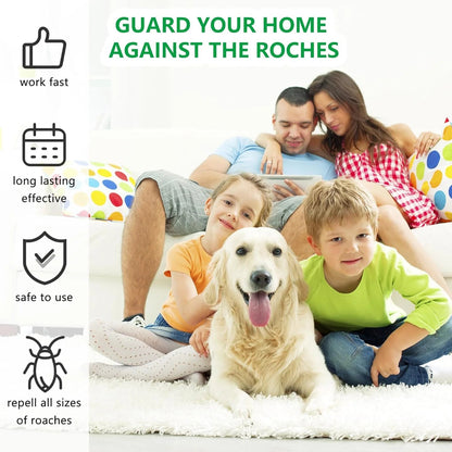 Natural Cockroach Killer for Kitchens, Bathrooms, and Cabinets [Pack of 2]