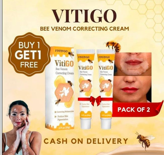 VitiGO™ Revitalizing Bee Venom Cream – Natural Skin Restoration & Vitality 🐝✨ (Buy 1 Get 1 Free🔥)