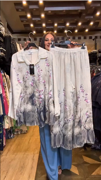 Women's Floral Printed Two-Piece Set