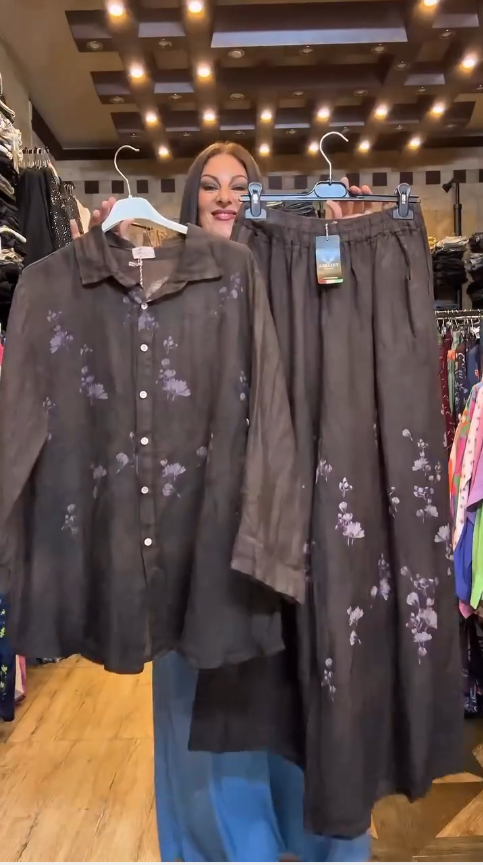 Women's Floral Printed Two-Piece Set