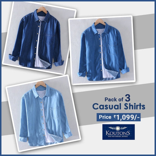 Executive 3-Pack Shirts Pack of 3 Combo