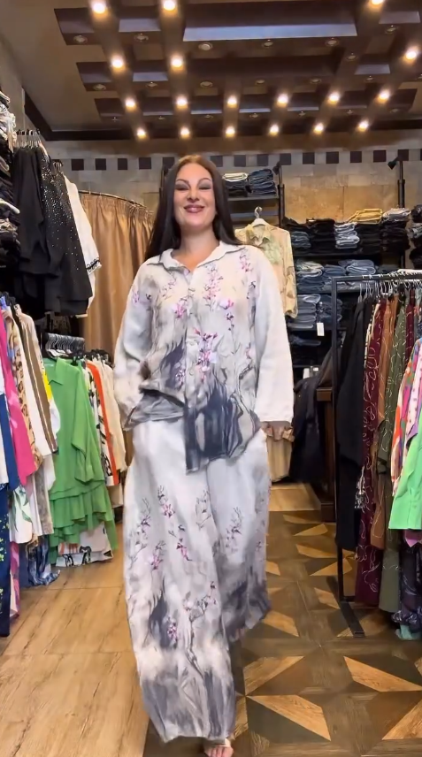 Women's Floral Printed Two-Piece Set