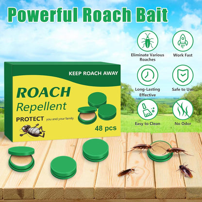 Natural Cockroach Killer for Kitchens, Bathrooms, and Cabinets [Pack of 2]