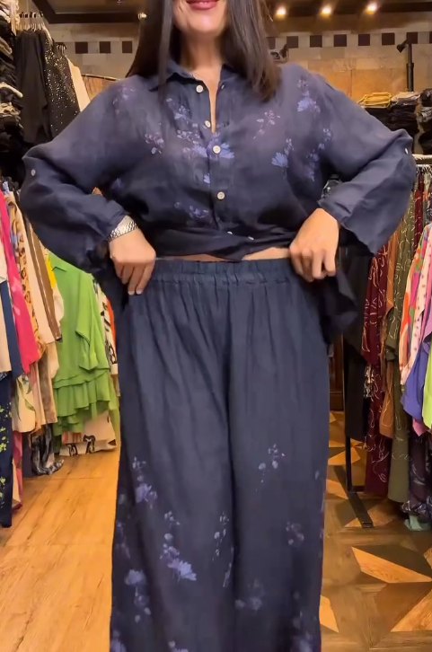 Women's Floral Printed Two-Piece Set