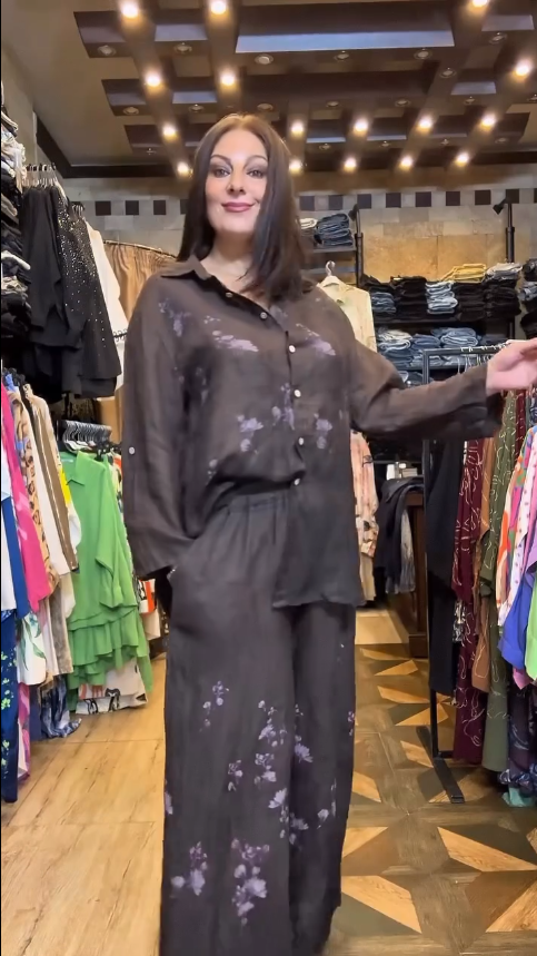 Women's Floral Printed Two-Piece Set